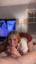 Cassie Claire Blows Her BF's Cock