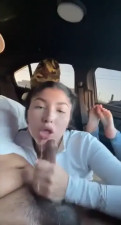 MagicPrincesss Sucks And Rides A Cock In The Car