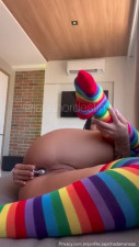 Japa Nordestina Plugs Her Ass & Rubs Her Pussy
