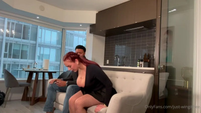 Just-wingit Rips Her Fishnet And Takes A BBC