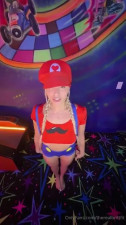 TheRealBrittFit Wearing Mario With A Big Dildo
