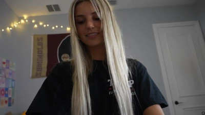 Ambie Bambi Sucks A Cock In Her Room