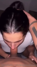 Angela Alvarez Chocking On Her BF's Dick