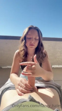 Hazey Haley Gives A Blowjob In The Middle Of Nowhere