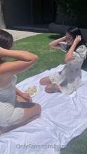Hazey Haley Sucking Pussy In The Garden