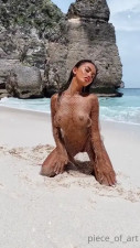 Carla Piece Nude On The Beach