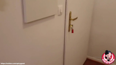 Asian Babe June Liu Sucks Her Guy's Cock All Over The House