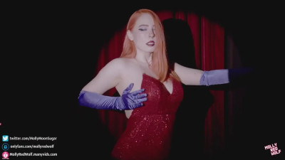MollyRedWolf Plays Jessica Rabbit For Her Horny Boyfriend