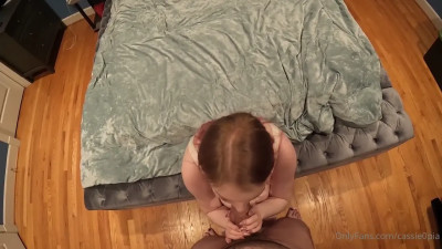 A Hung Guy Gets To Fuck And Cum On Cassie0pia's Huge Tits
