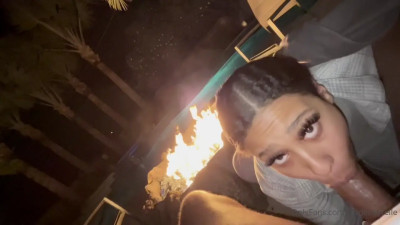 Sucking A Cock At The Campfire