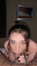 Mackenzie Jones Fixes Her Eyes On The Camera As She Sucks