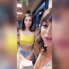 Riley Reid And Her Girlfriend Blow A Stranger At McDonald's