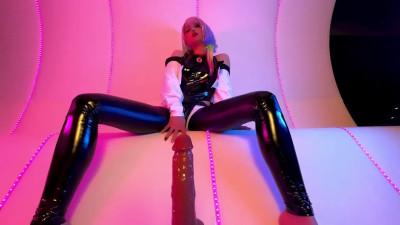 AeryTiefling Dresses Up As Cyberpunk's Lucy And Rubs Herself