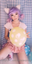 Belle Delphine Plays With Baloon