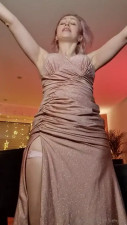 Liensue Shows Off Her Cleavage In Her New Years Dress