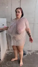 Andreaxmelons Dipping Her Tits In A Sexy Dress