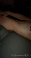 Hj123 Gently Rubs Her Pussy After Barely Exposing It
