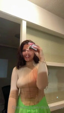 Divaflawless Drenches Top Revealing Her Chocolate Nips