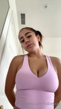 Jostasy Bends Over Flaunting Her Veiny Milk Jugs