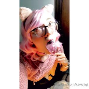 KawaiiQT - Dirty daddy talk JOI BlowJob Cum Countdown and Teasing 14 min  Tip 