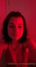 Sageybbyy Looks Cute In Her Red Lingerie
