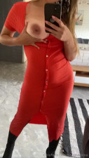 Luciemomma Makes Hot Dress Hotter With Titty Pop