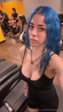 Trixiefantasyy Busty Tits Jiggle In Cardio Workout