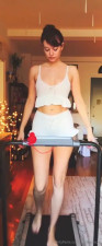 Naughty Kellykeegs Teasing While Walking On A Treadmill