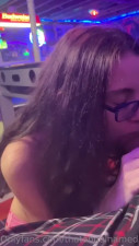 Amber Sucks Dick In The Arcade