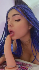 Andrea Castañeda Sucks And Rides A Dildo