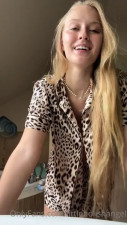 Lena Polanski Rubs Pussy After Stripping