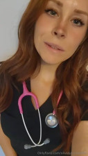 Oliviajaymesfree Strips Scrubs In Titty Tease