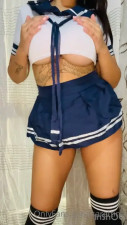 Jiggles Tits In Her Slutty School Uniform