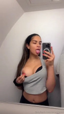 Sironinena Teases In Airplane Restroom