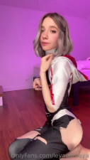 Leya Gornaya Masturbating In Spidergirl Costume