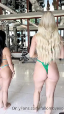 Ladies Gym Day Ends In Lesbian Threesome