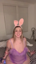 LickableLibra Bounces Her Jugs In Bunny Ears