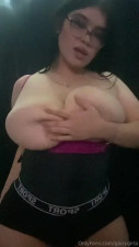 Oiling Up Glorygirlp's Huge Tits