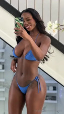 Miss.Lexiii Poses In Her Blue Bikini At Home