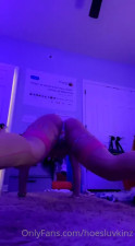 Mckinzie Valdez Twerking Under Purple Lights