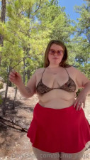 Plump Pixie In Outdoor Bikini Tease