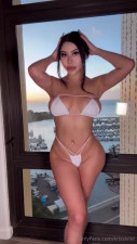 Krissivixi Flaunts Her Curves In A White Bikini