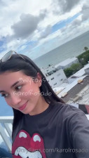 Karol Rosado Rubs Pussy On The View Deck