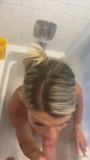 Naked Fitwife1983 Sucks A Cock On Her Knees