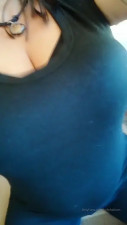 Hollyhalston Bounces Her Tits In Black Top