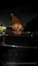 Pisceana22 Claps Ass On The Car Roof