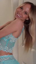 Lilyymagno Looks Sexy In Blue Lingerie