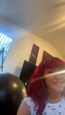 Yourtokengirl Enjoys Riding A Black Dildo