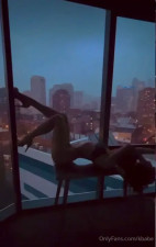 Kbabe Displays Her Sexy Bikini City View