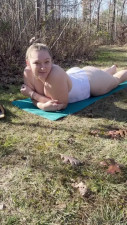 Curves4Daze Performs Sexy Yoga Outdoors